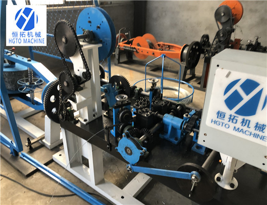 HGTO 3KWの有刺鉄線の製造業機械、ポリ塩化ビニールは有刺鉄線の塀機械に塗った