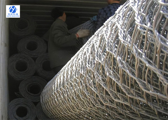 100mm マルチシーンの防蝕石のバスケットを得る六角形の金網